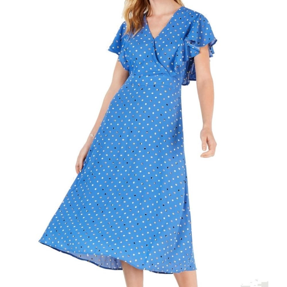 Maison Jules Maxi Dress Surplice Polka dot